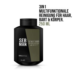 Sebastian Professional Seb Man The Multitasker 3in1 - Hair, Beard &amp; Body Wash 250ml